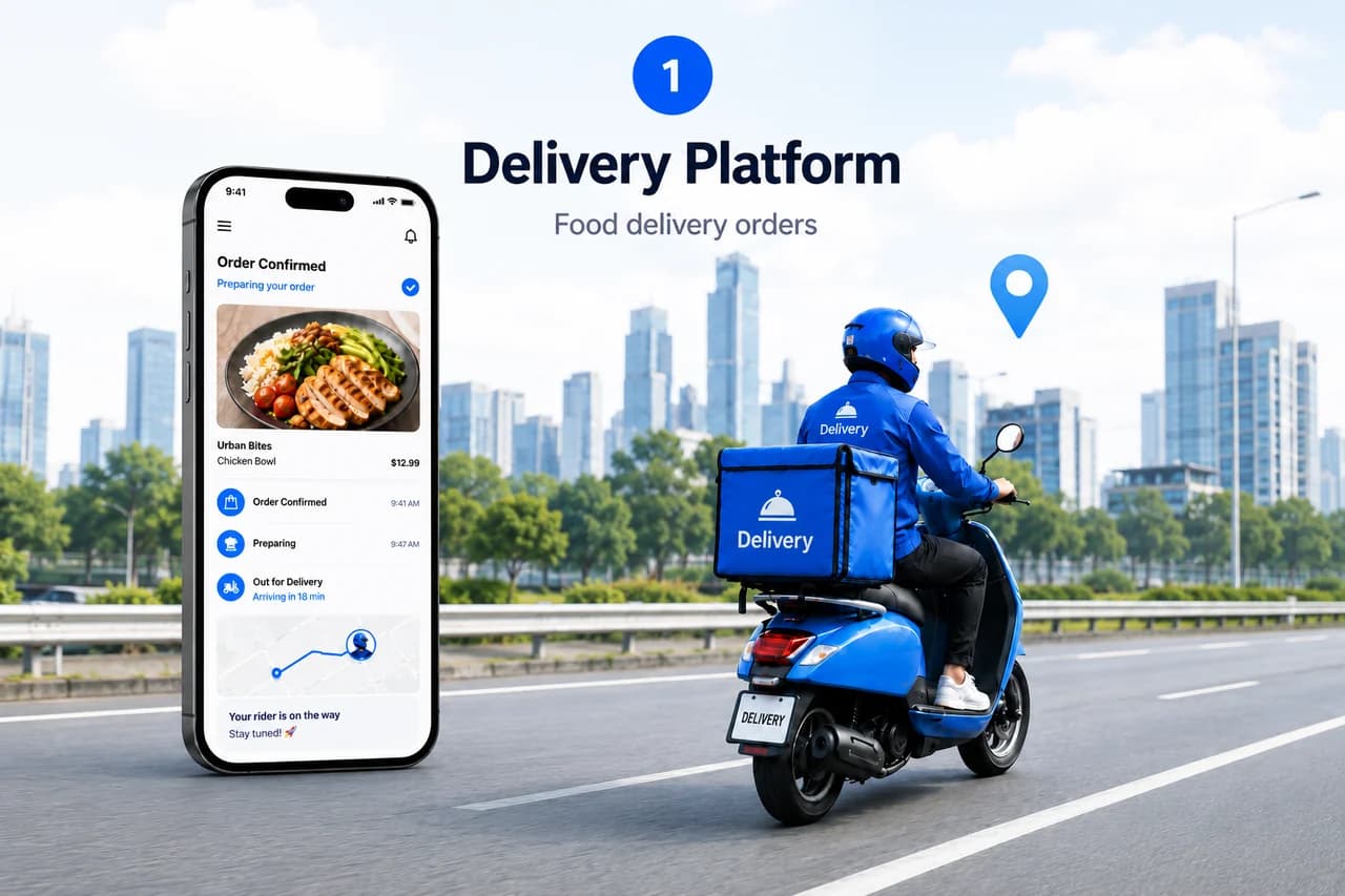 Delivery platform food ordering